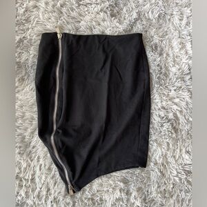 Nasty Gal Mini Zippered Pencil Skirt Size M
